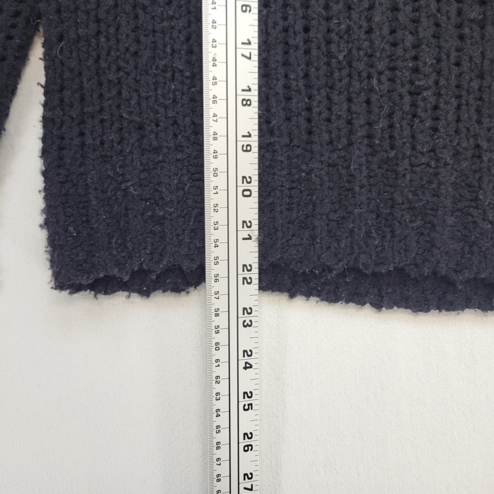Rag & Bone Sweater Womens XXS Black 100% Merino Wool Chunky Knit V-Neck - Picture 7 of 9